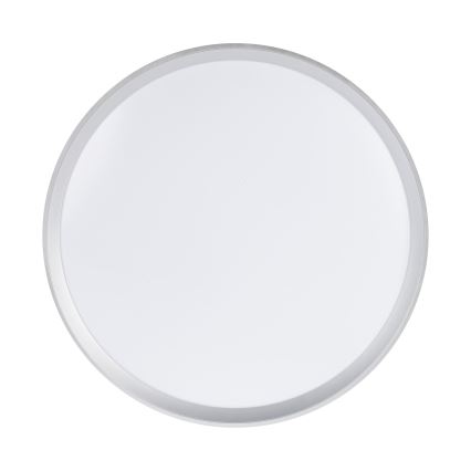 Ściemnialna lampa sufitowa LED LIXAN LED/65W/230V 3000-6500K śr. 48,6 cm biała/srebrna + pilot zdalnego sterowania
