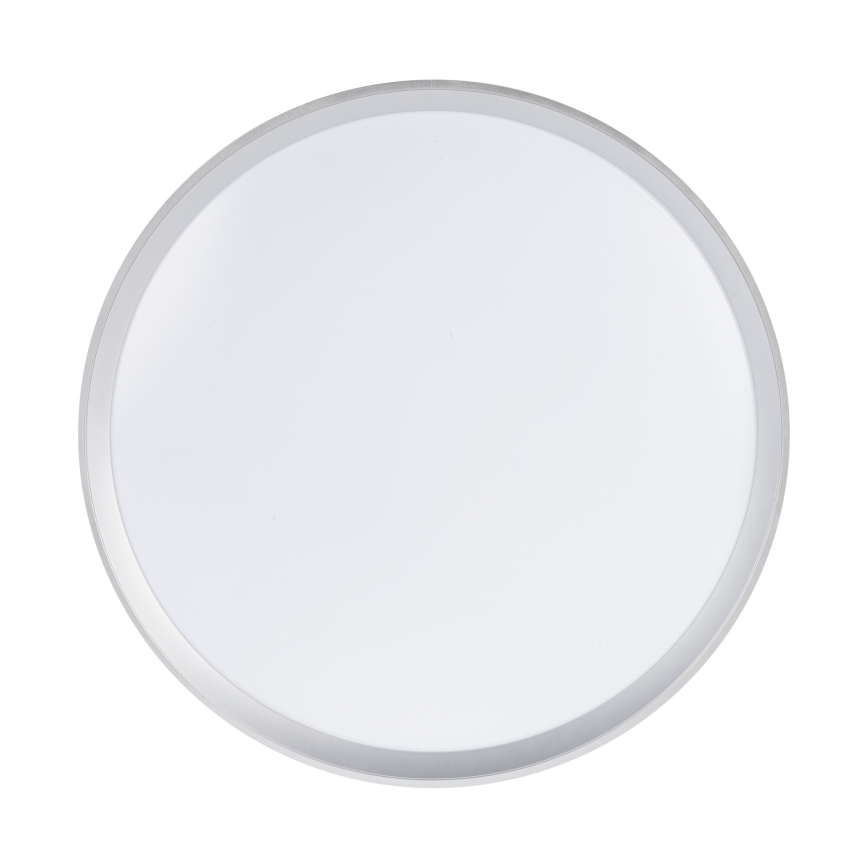 Ściemnialna lampa sufitowa LED LIXAN LED/65W/230V 3000-6500K śr. 48,6 cm biała/srebrna + pilot zdalnego sterowania