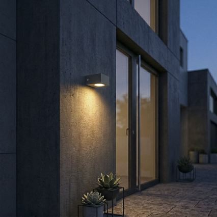 Zewnętrzna lampa ścienna LEGINO 1xGX53/11W/230V 80 cm IP65 antracyt