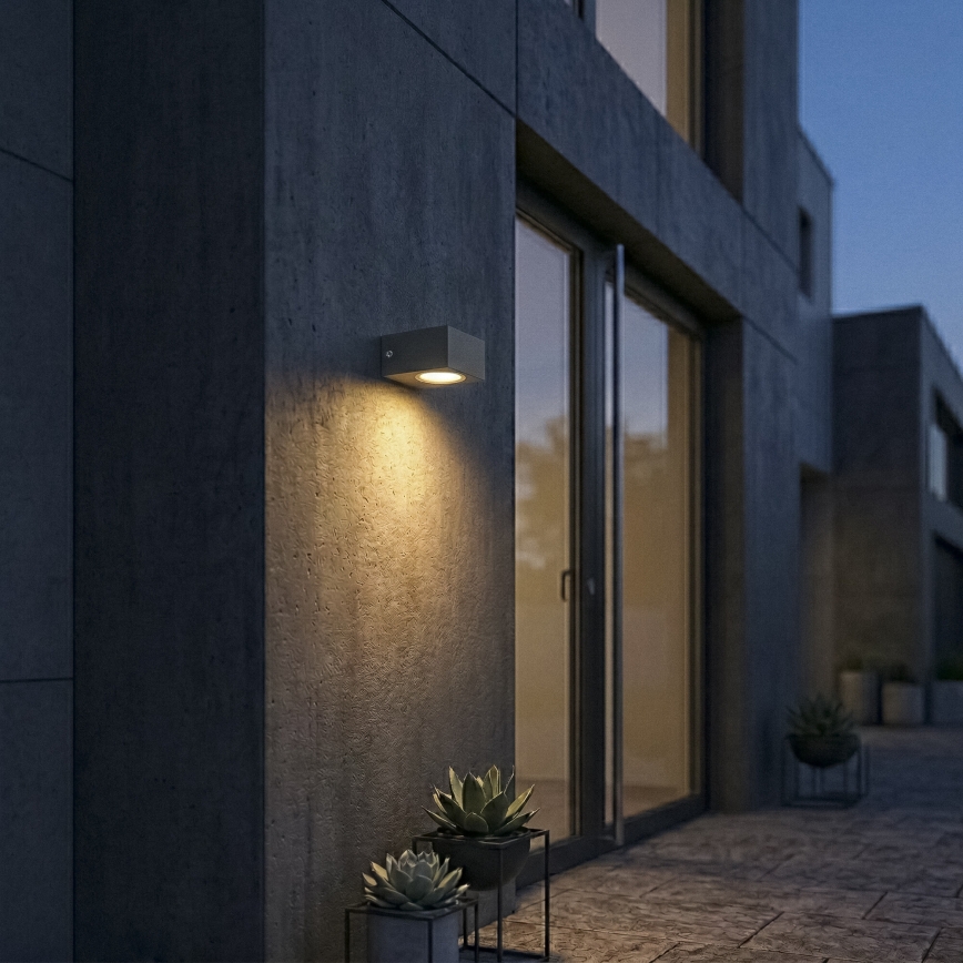 Zewnętrzna lampa ścienna LEGINO 1xGX53/11W/230V 80 cm IP65 antracyt