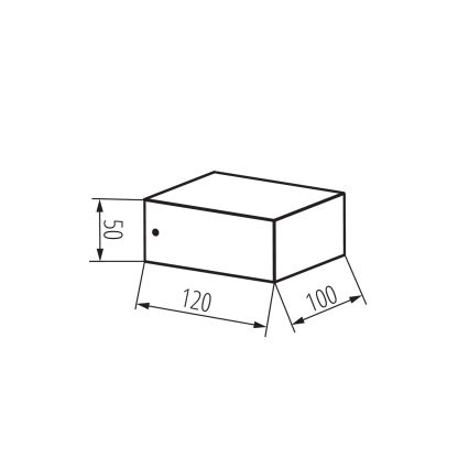 Zewnętrzna lampa ścienna LEGINO 1xGX53/11W/230V 80 cm IP65 antracyt