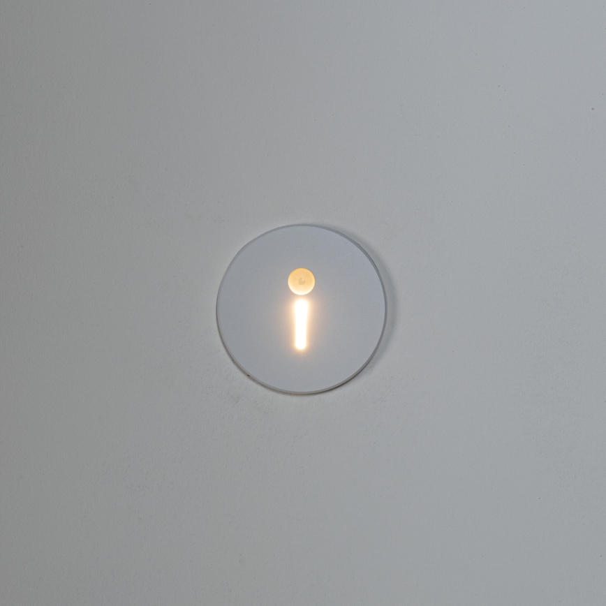 Oprawa schodowa LED z czujnikiem ruchu i zmierzchu MAGNIK LED/1,7W/230V 2700/3300/3900/4600/5700K biała okrągła