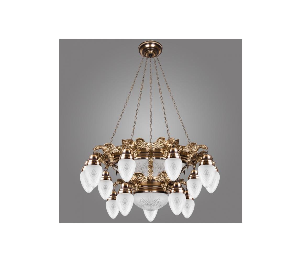 Kemar OW150/P - Żyrandol OURO EAGLE 15xE27/60W + 6xE27/100W/230V
