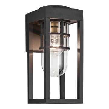 Kichler - Kinkiet zewnętrzny HONE 1xE27/60W/230V IP44 czarny