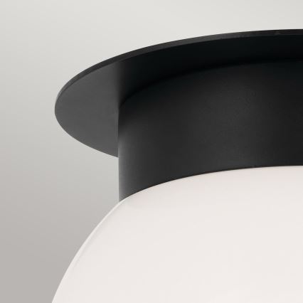 Kichler - Lampa sufitowa ALBERS 1xE27/40W/230V śr. 20,3 cm czarna