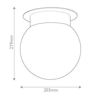 Kichler KL-ALBERS-F-G-CPZ-Lampa sufitowa ALBERS 1xE27/40W/230V śr. 20,3 cm złota