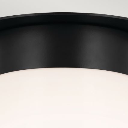 Kichler - Lampa sufitowa ALBERS 1xE27/40W/230V śr. 21,6 cm czarna