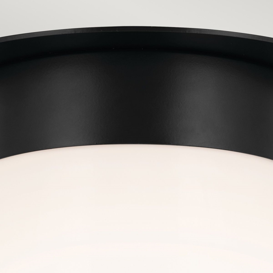Kichler - Lampa sufitowa ALBERS 1xE27/40W/230V śr. 21,6 cm czarna