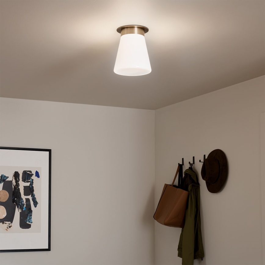 Kichler - Lampa sufitowa ALBERS 1xE27/40W/230V śr. 21,6 cm brązowa