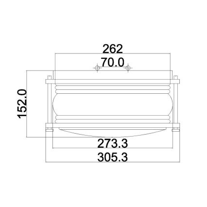 Kichler - Lampa zewnętrzna ASHLANDBAY 1xE27/60W/230V IP44 brązowa