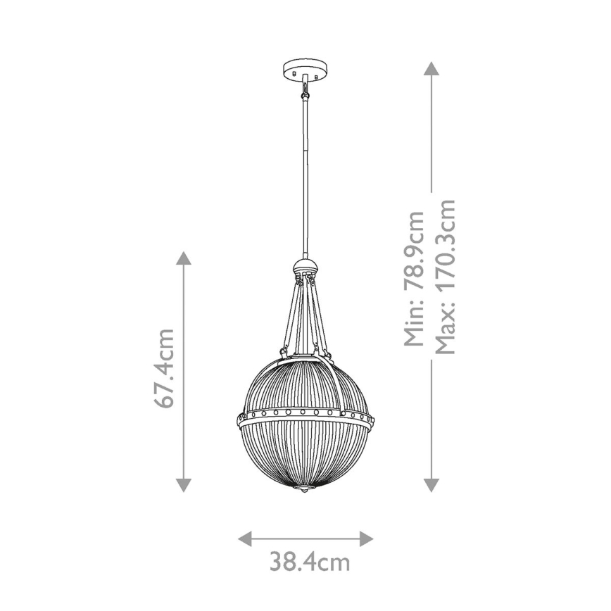 Kichler - Żyrandol na drążku ASTER 3xE14/60W/230V