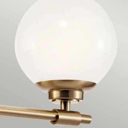 Kichler - LED Kinkiet łazienkowy BENNO 2xG9/3W/230V IP44 mosiądz