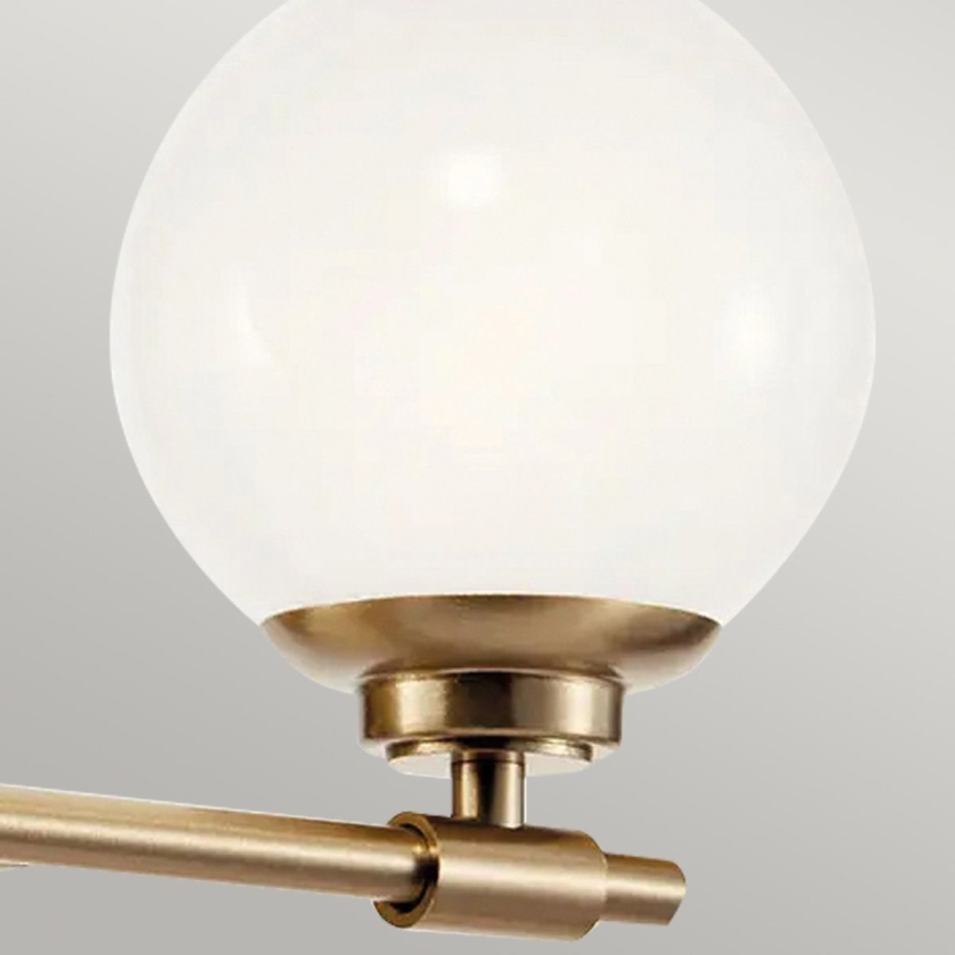 Kichler - LED Kinkiet łazienkowy BENNO 2xG9/3W/230V IP44 mosiądz
