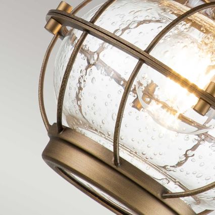 Kichler - Kinkiet zewnętrzny BRIDGE POINT 1xE27/60W/230V IP44 mosiądz