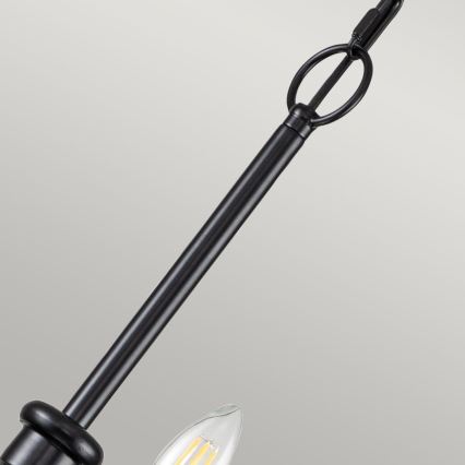 Kichler - Żyrandol na łańcuchu CAPITOL HILL 12xE14/40W/230V czarny