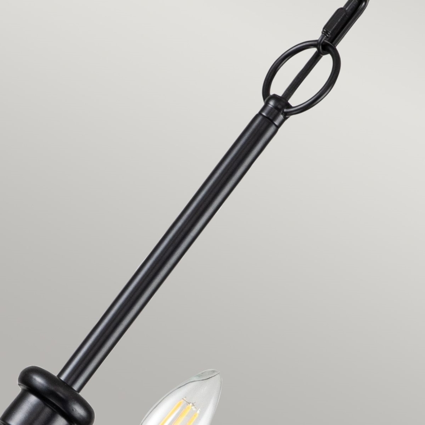 Kichler - Żyrandol na łańcuchu CAPITOL HILL 12xE14/40W/230V czarny