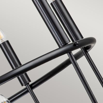 Kichler - Żyrandol na łańcuchu CAPITOL HILL 12xE14/40W/230V czarny