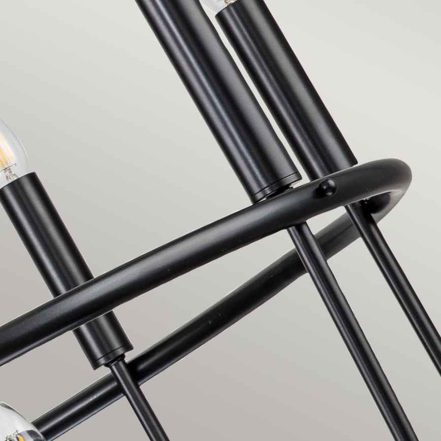 Kichler - Żyrandol na łańcuchu CAPITOL HILL 12xE14/40W/230V czarny