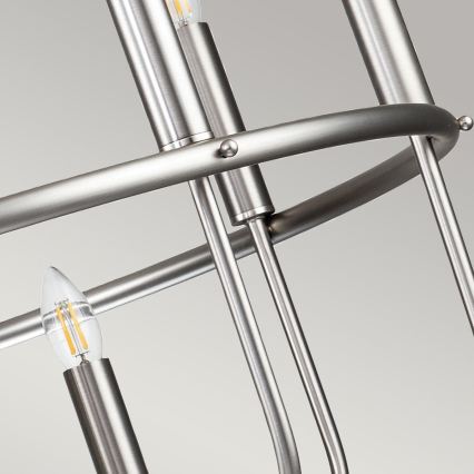 Kichler - Żyrandol na łańcuchu CAPITOL HILL 12xE14/40W/230V matowy chrom