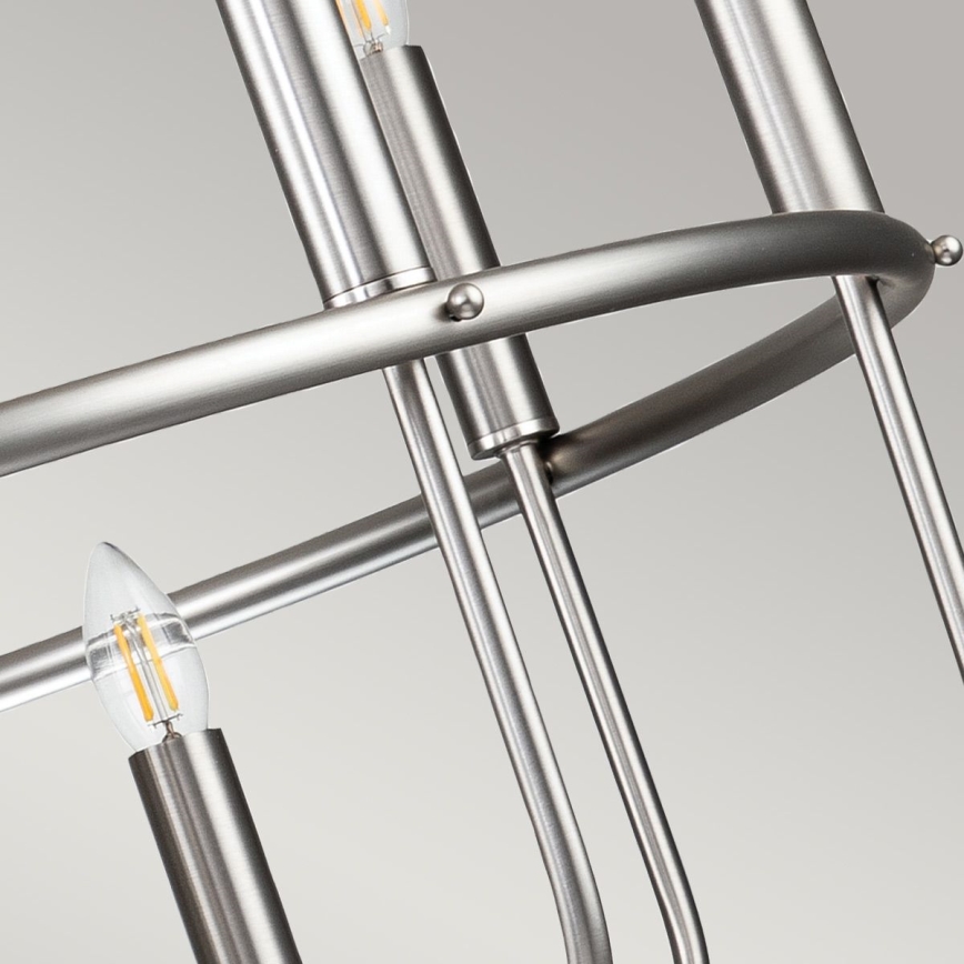 Kichler - Żyrandol na łańcuchu CAPITOL HILL 12xE14/40W/230V matowy chrom