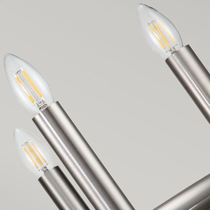 Kichler - Żyrandol na łańcuchu CAPITOL HILL 6xE14/40W/230V matowy chrom