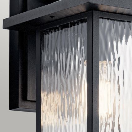 Kichler - Kinkiet zewnętrzny CAPPANNA 1xE27/60W/230V IP44 czarny