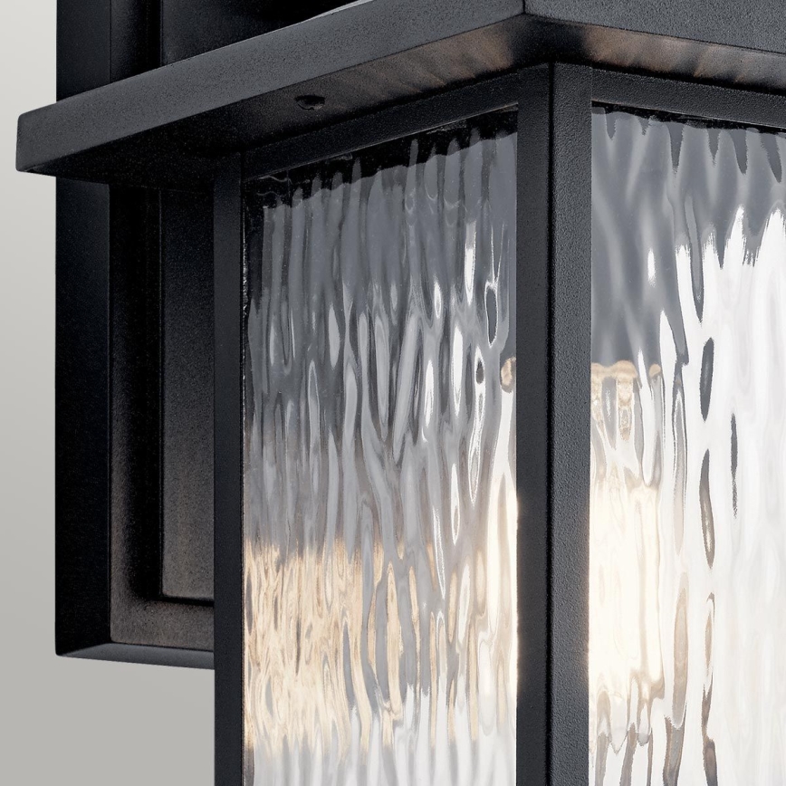 Kichler - Kinkiet zewnętrzny CAPPANNA 1xE27/60W/230V IP44 czarny