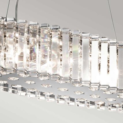 Kichler - Żyrandol łazienkowy LED na lince CRYSTAL SKYE 8xG9/3W/230V IP44