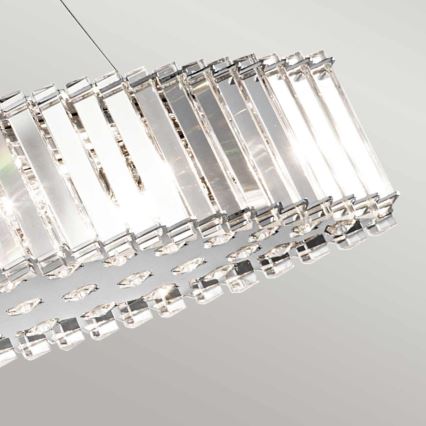 Kichler - Żyrandol łazienkowy LED na lince CRYSTAL SKYE 8xG9/3W/230V IP44