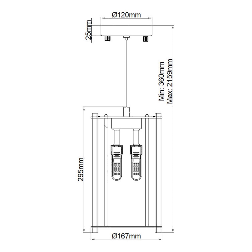 Kichler - Żyrandol łazienkowy LED na lince CRYSTAL SKYE 2xG9/3W/230V IP44