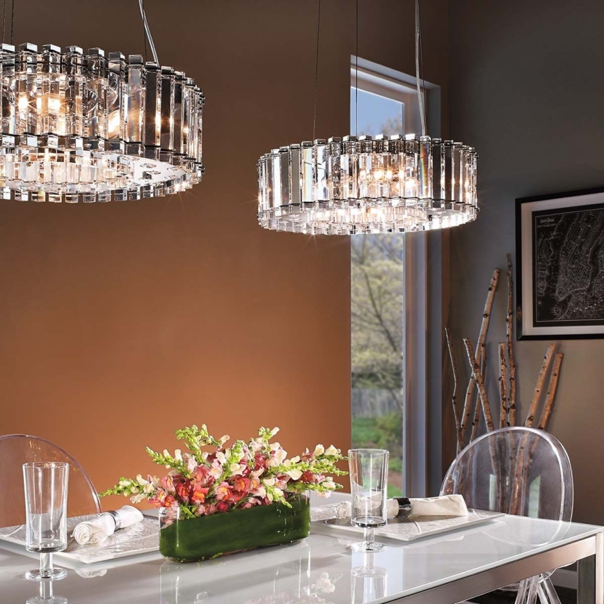 Kichler - Żyrandol łazienkowy LED na lince CRYSTAL SKYE 8xG9/3W/230V IP44