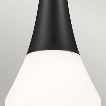 Kichler - Lampa sufitowa na pręcie DEELA 1xE27/60W/230V śr. 17,8 cm czarna