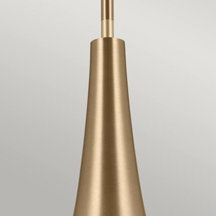 Kichler - Żyrandol na drążku DEELA 1xE27/60W/230V śr. 17,8 cm mosiądz