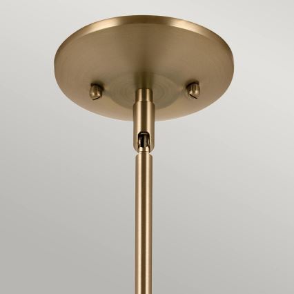 Kichler - Żyrandol na drążku DEELA 1xE27/60W/230V śr. 17,8 cm mosiądz