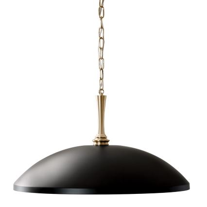 Kichler - Żyrandol na łańcuchu DELAROSA 1xE27/60W/230V czarny/mosiądz