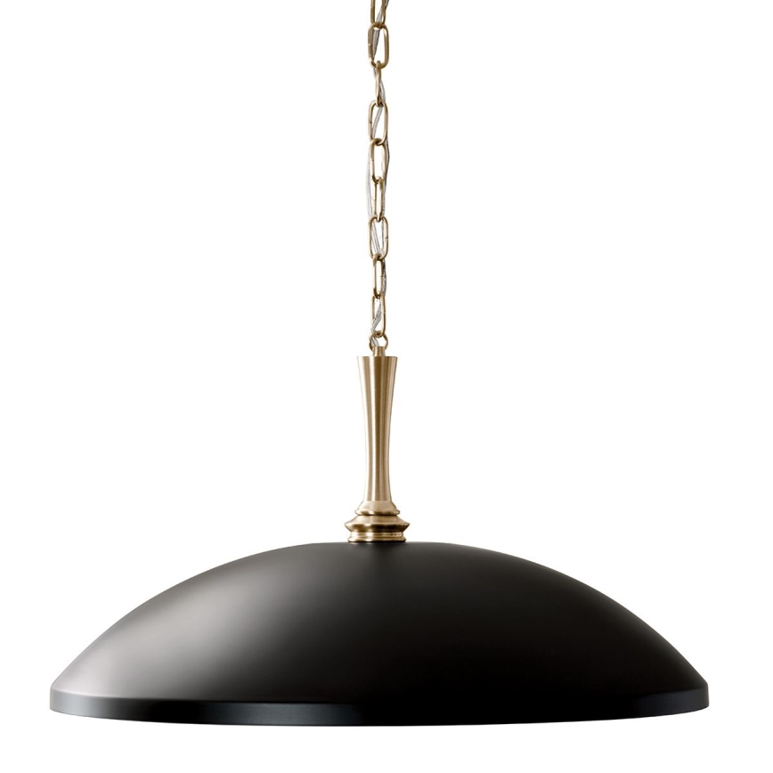 Kichler - Żyrandol na łańcuchu DELAROSA 1xE27/60W/230V czarny/mosiądz