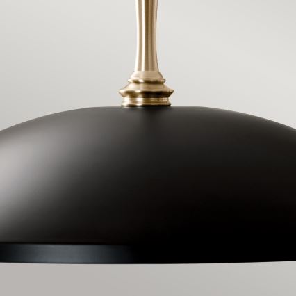 Kichler - Żyrandol na łańcuchu DELAROSA 1xE27/60W/230V czarny/mosiądz