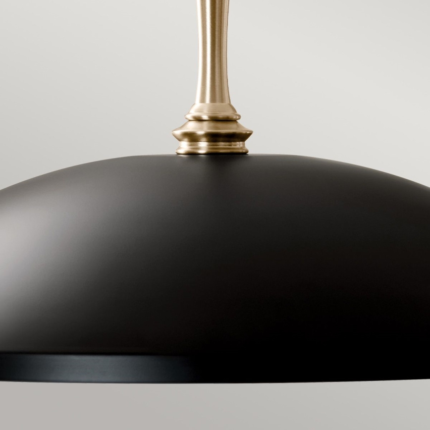 Kichler - Żyrandol na łańcuchu DELAROSA 1xE27/60W/230V czarny/mosiądz