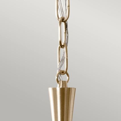 Kichler - Żyrandol na łańcuchu DELAROSA 1xE27/60W/230V czarny/mosiądz