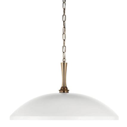 Kichler - Żyrandol na łańcuchu DELAROSA 1xE27/60W/230V biały/mosiądz