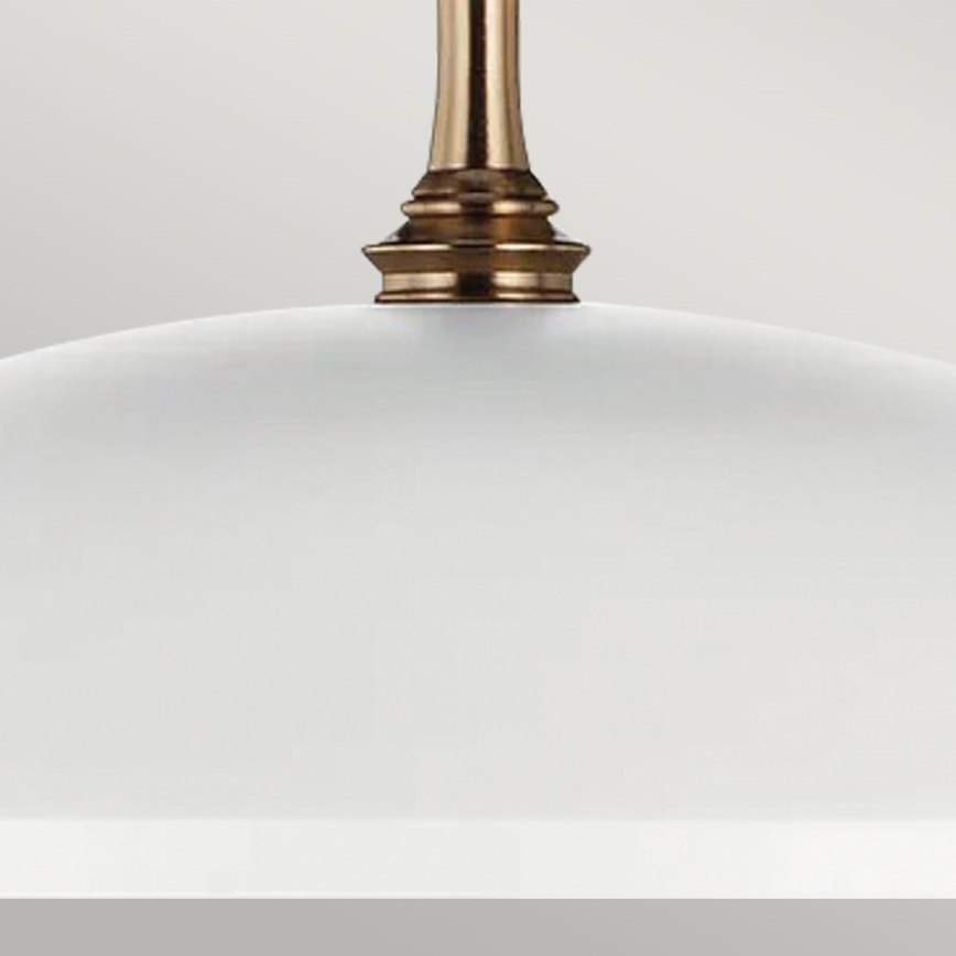 Kichler - Żyrandol na łańcuchu DELAROSA 1xE27/60W/230V biały/mosiądz
