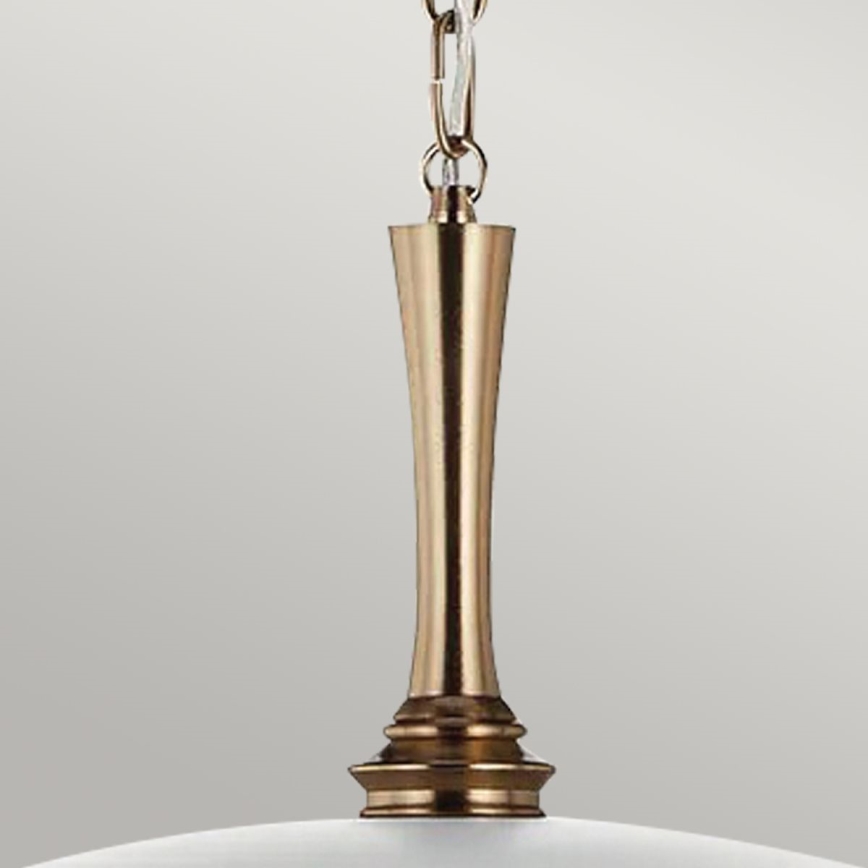 Kichler - Żyrandol na łańcuchu DELAROSA 1xE27/60W/230V biały/mosiądz