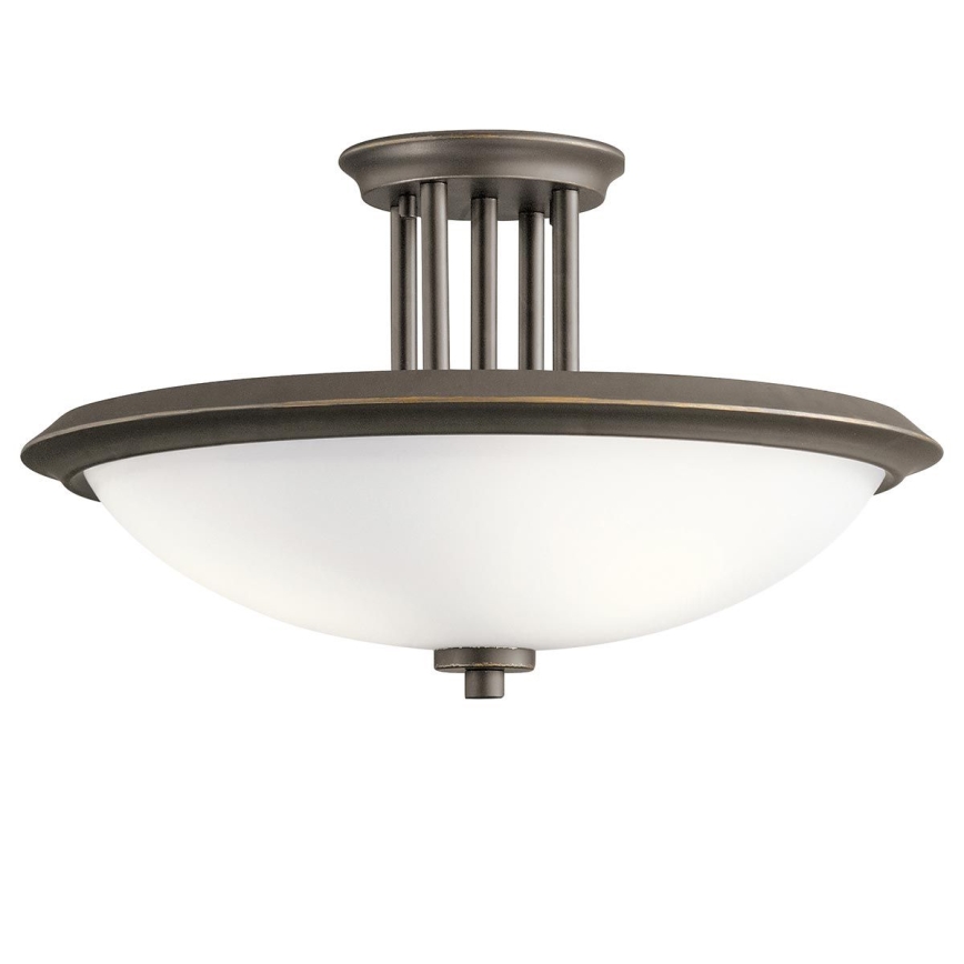 Kichler - Żyrandol natynkowy DREYFUS 3xE27/60W/230V brąz