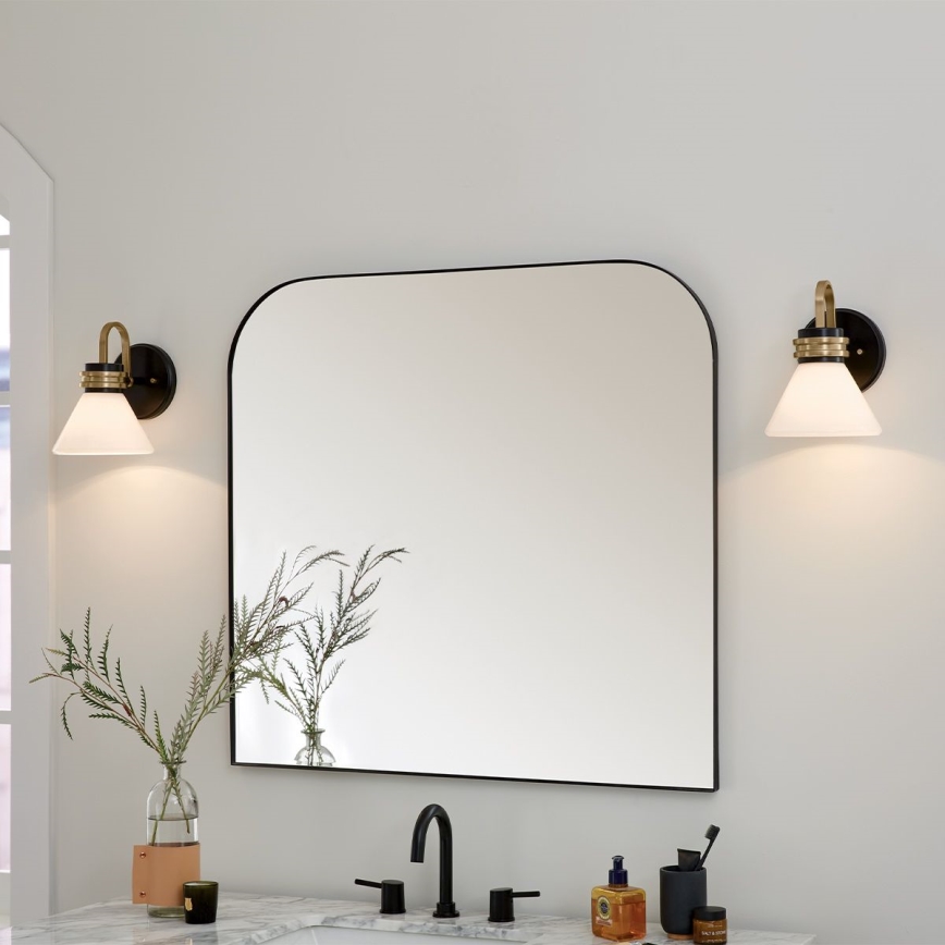 Kichler - LED Kinkiet łazienkowy FARUM 1xG9/3W/230V IP44 czarny/mosiądz