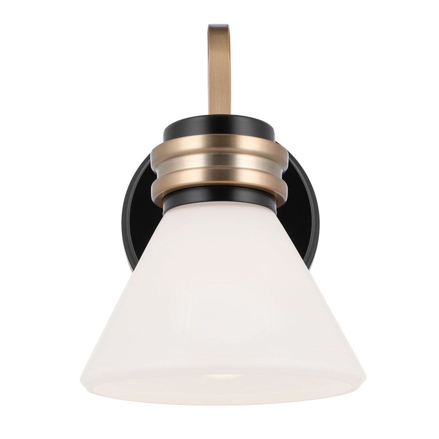 Kichler - LED Kinkiet łazienkowy FARUM 1xG9/3W/230V IP44 czarny/mosiądz