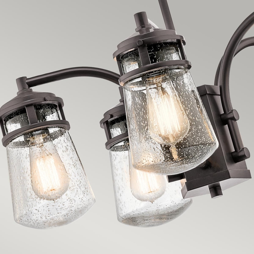 Kichler - Żyrandol zewnętrzny na tyči LYNDON 5xE27/60W/230V IP44