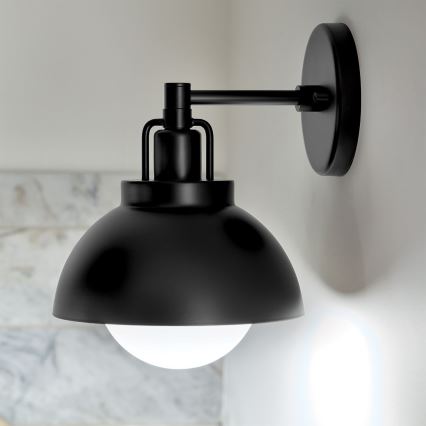 Kichler - Kinkiet NIVA 1xE27/40W/230V czarny