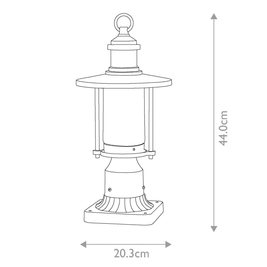 Kichler - Lampa zewnętrzna RIVERWOOD 1xE27/60W/230V IP44 czarny