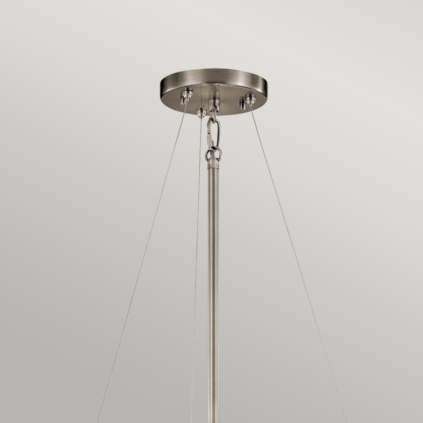 Kichler - Żyrandol na drążku SILVER CORAL 3xE27/100W/230V matowy chrom