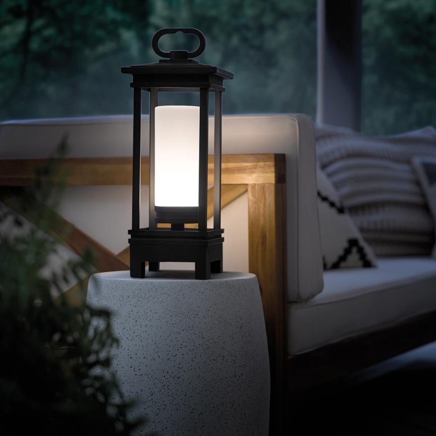 Kichler - LED zewnętrzny akumulatorowa Lampa stołowa z głośnikiem SOUTH HOPE LED/3W/230V IP44